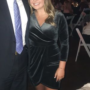 Crushed velvet dress